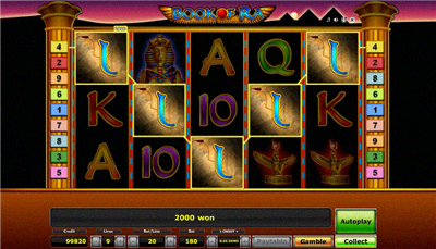 Book of Ra Freispiele mit expandierendem Pharao-Symbol